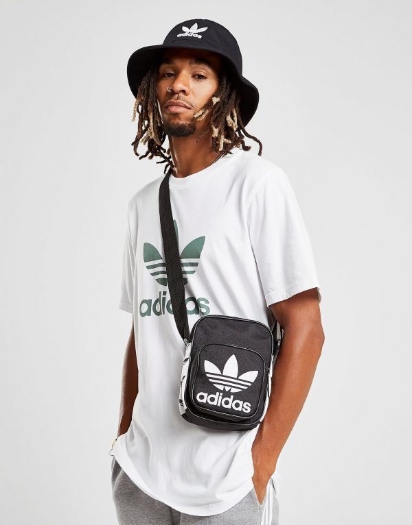 Adidas Originals Mini Tape Crossbody Bag Olkalaukku Musta
