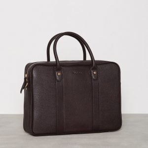 Baron Leather Computer Tote Brown Tietokonelaukku Brown