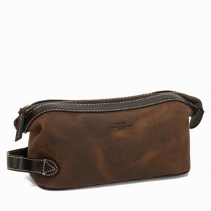 Baron Toilet Bag Suede Toilettilaukku Brown