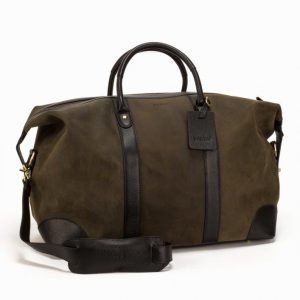 Baron Weekend Bag Suede Viikonloppulaukku Green