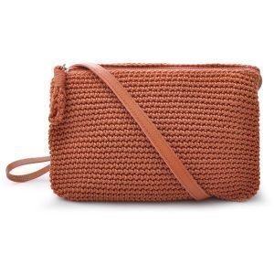 Ceannis Crochet Three Pocket Bag Laukku Terrakotta