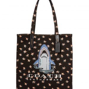 Coach Canvas Sharky Tote Laukku