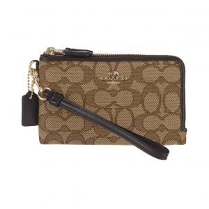 Coach Corner Double Zip Wristlet Lompakko