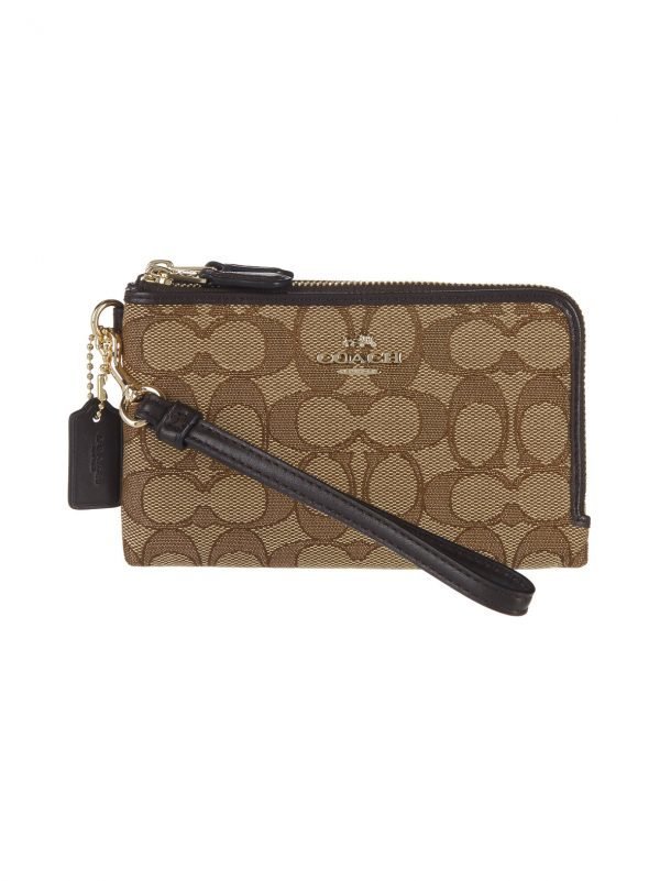 Coach Corner Double Zip Wristlet Lompakko