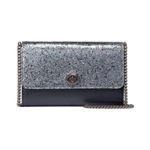 Coach Glitter Turnlock Chain Crossbody Laukku