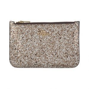 Coach Glitter Zip Card Case Korttikotelo