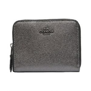 Coach Metallic Small Zip Around Nahkalompakko