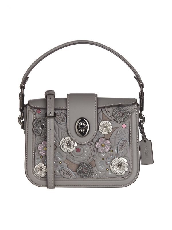 Coach Page Crossbody Tearose Applique Nahkalaukku