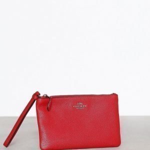 Coach Small Wristlet Iltalaukku Silver / Red