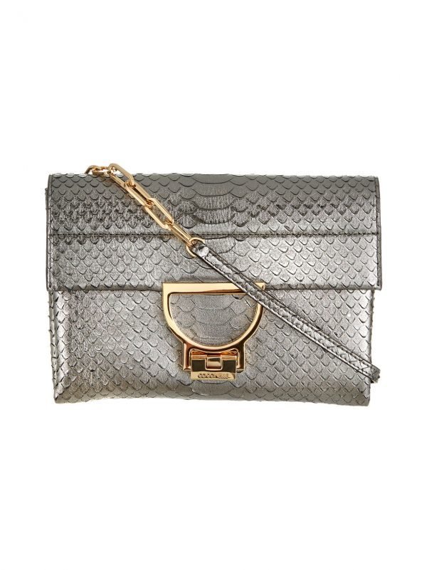 Coccinelle Arlettis Python Metallic Small Clutch / Shoulder Nahkalaukku