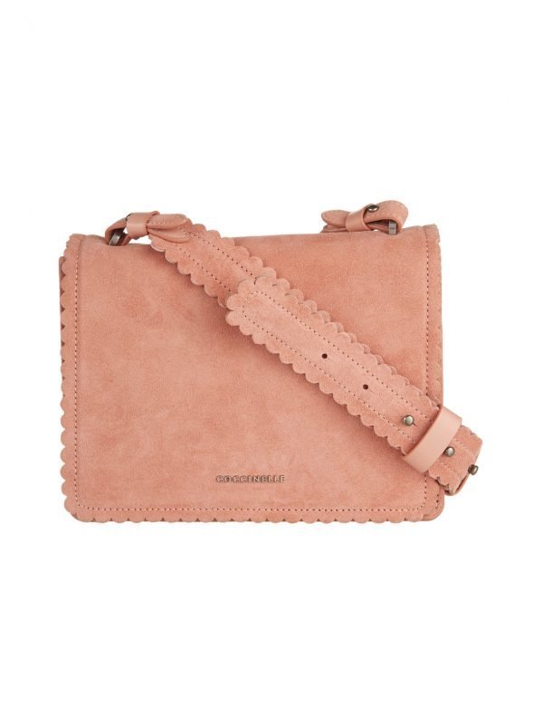 Coccinelle Leopoldine Suede Flap Shoulder Nahkalaukku