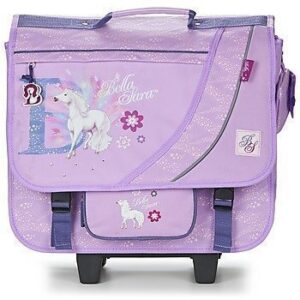 Dessins Animés BELLA SARA CARTABLE TROLLEY 41CM pyörillä kulkeva koululaukku