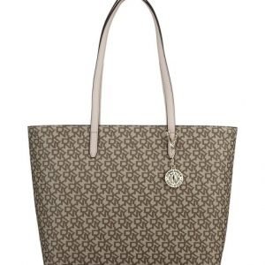 Dkny Bryant Coated Logo Large Tote Laukku