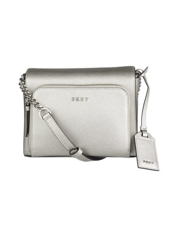 Dkny Bryant Park Metallic Chain Item Saffiano Nahkalaukku