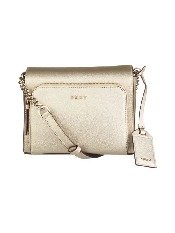 Dkny Bryant Park Metallic Chain Item Saffiano Nahkalaukku