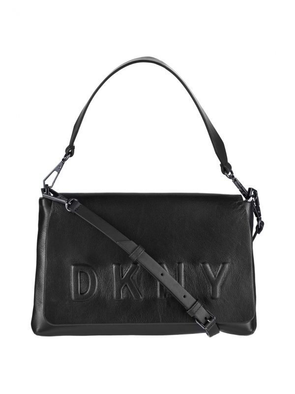 Dkny Debossed Logo Flap Nahkalaukku