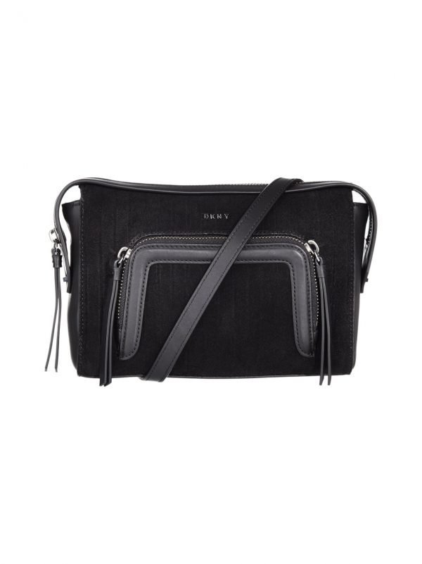 Dkny Gansevoort Pinstripe Grid Crossbody Nahkalaukku