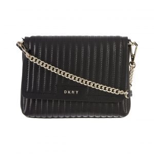 Dkny Gansevoort Pinstripe Quilted Mini Flap Crossbody Nahkalaukku