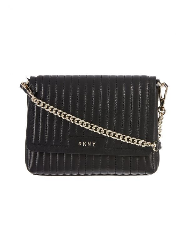 Dkny Gansevoort Pinstripe Quilted Mini Flap Crossbody Nahkalaukku