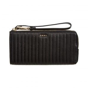 Dkny Gansevoort Pinstripe Wristlet Wallet Nahkalompakko