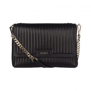 Dkny Gansevoort Small Flap Crossbody Pinstripe Nahkalaukku