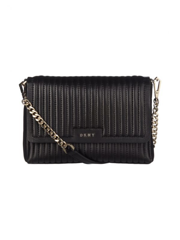 Dkny Gansevoort Small Flap Crossbody Pinstripe Nahkalaukku