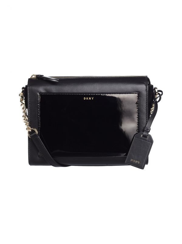 Dkny Patent Leather Chain Item Nahkalaukku