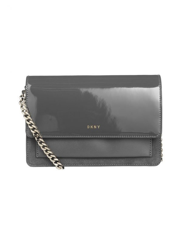 Dkny Patent Small Flap Crossbody Nahkalaukku