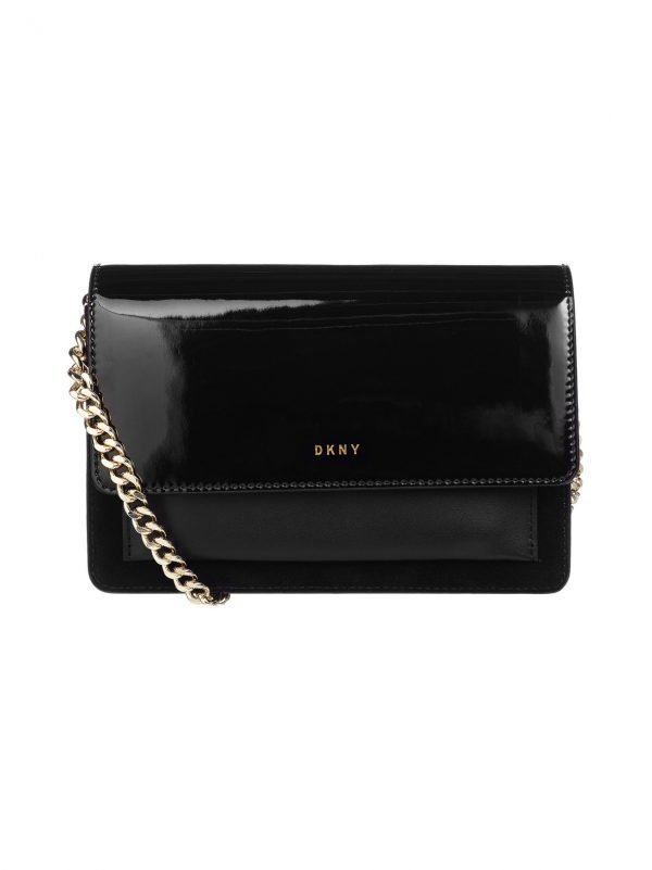 Dkny Patent Small Flap Crossbody Nahkalaukku