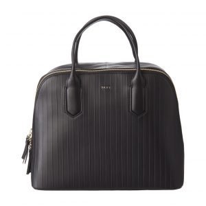 Dkny Pinstripe Medium Satchel Nahkalaukku