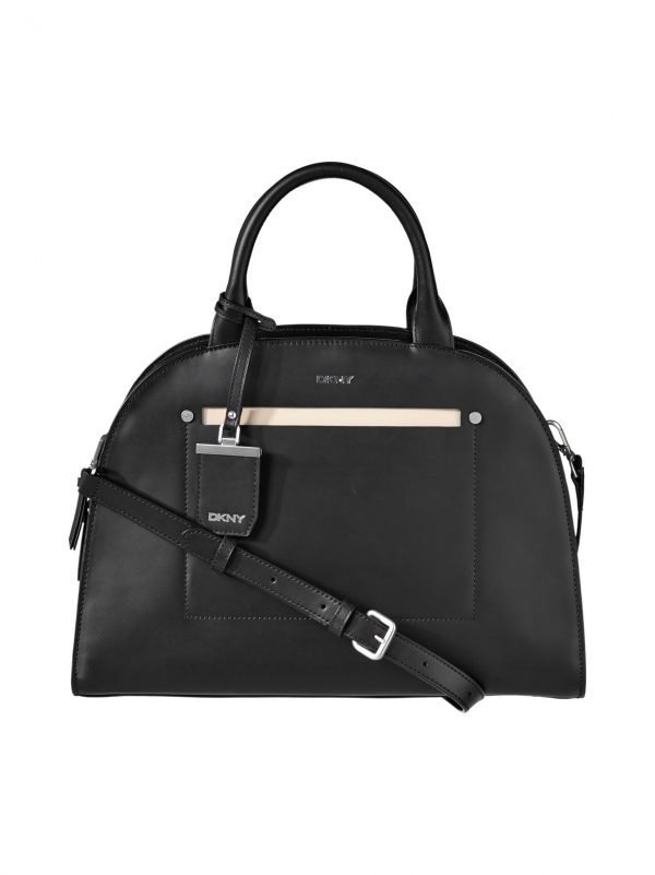 Dkny Shiny Vachetta Bowler Satchel Nahkalaukku