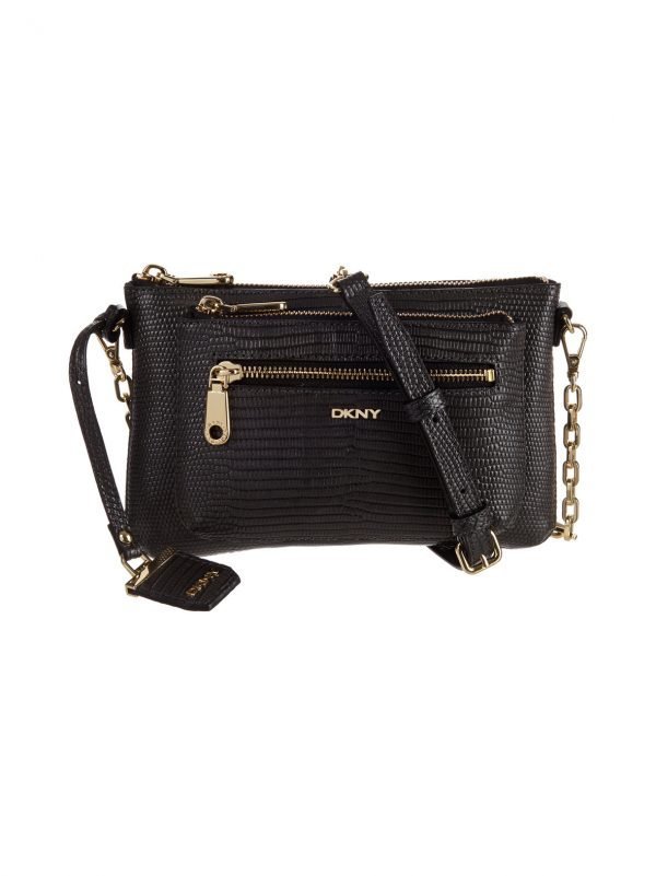 Dkny Sutton Shiny Lizard Print Crossbody Nahkalaukku