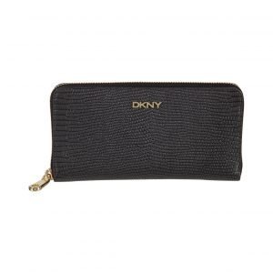 Dkny Sutton Shiny Lizard Print Zip Around Wallet Nahkalompakko