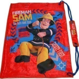 Fireman Sam Brandman Sam badpåse/ jumppapussi gymnastikpåse röd