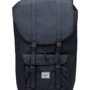 Herschel Little America Total Eclipse/Black Veggie Tan Le reppu