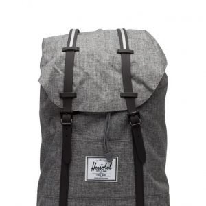 Herschel Retreat Raven Crosshatch/Black Rubber/3m Insert reppu