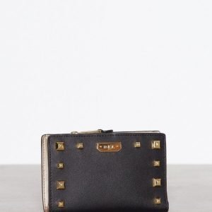 Lauren Ralph Lauren New Compact Wallet Lompakko Black / Gold