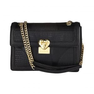 Love Moschino Flap Small Shoulder Snake / Croco Patchwork Laukku