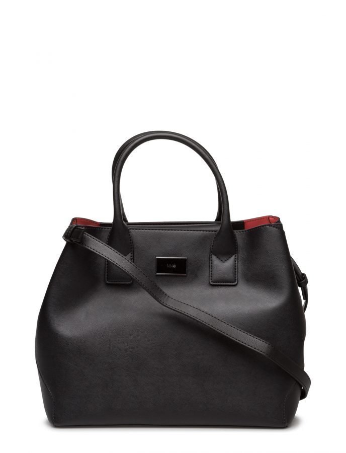 Mango saffiano effect tote bag 2025