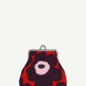 Marimekko Pieni Kukkaro Mini Unikko Punainen Luumu Vaaleanpunainen