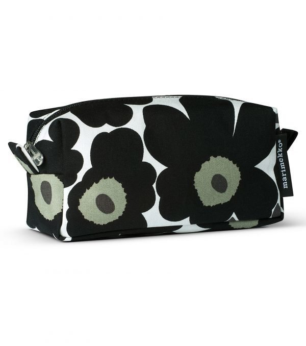 Marimekko Taimi Mini Unikko Meikkilaukku Musta Valkoinen