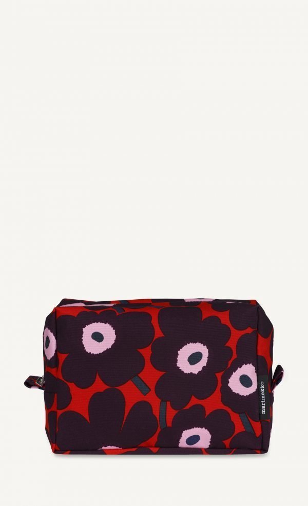 Marimekko Verso Mini Unikko Kosmetiikkalaukku Punainen Violetti Vaaleanpunainen