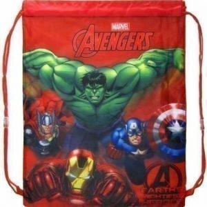 Marvel Avengers Jumppapussi Hulken Iron man mfl gymnastikpåse
