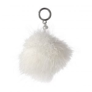 Michael Kors Charms Large Round Feather Pom Pom Laukkukoru