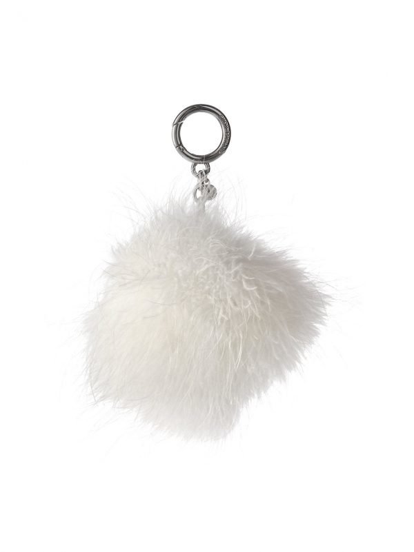 Michael Kors Charms Large Round Feather Pom Pom Laukkukoru