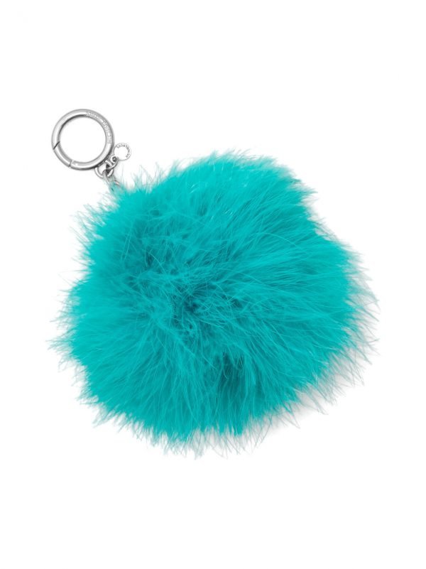 Michael Kors Charms Large Round Feather Pom Pom Laukkukoru