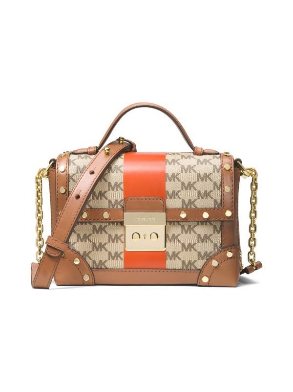 Michael Kors Cori Small Heritage Signature Trunk Laukku