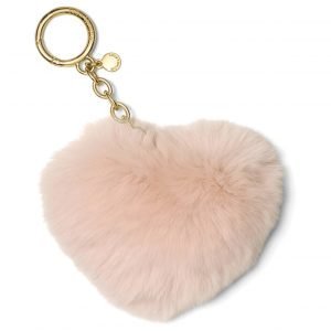 Michael Kors Fur Heart Key Chain Laukkukoru