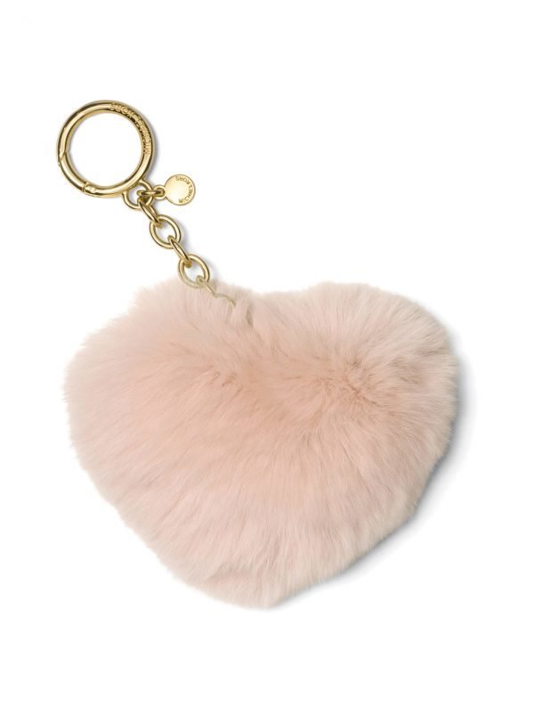 Michael Kors Fur Heart Key Chain Laukkukoru