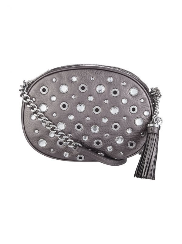 Michael Kors Ginny Studded Md Messenger Nahkalaukku